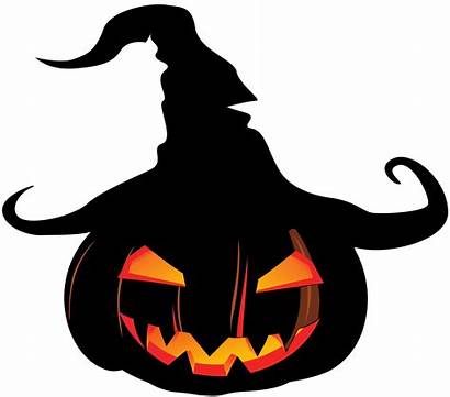 Pumpkin Scary Halloween Clipart Clip Witch Lantern