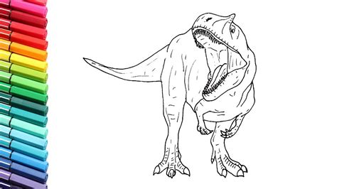 My free dinosaur coloring pages and sheets to color will provide fun to kids of all ages! Drawing and Coloring the Metriacanthosaurus Jurassic World ...