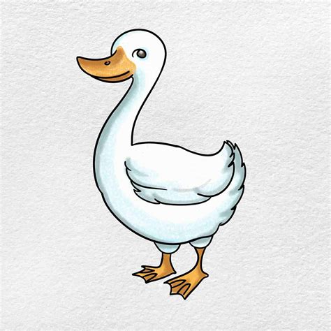Goose Drawing Helloartsy