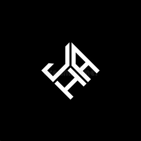 Jha Letter Logo Design On Black Background Jha Creative Initials Letter Logo Concept Stock