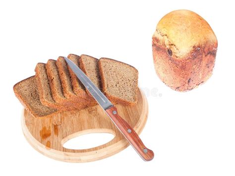 Cutting Bread Stock Photo Image Of Knife White Slice 45702912