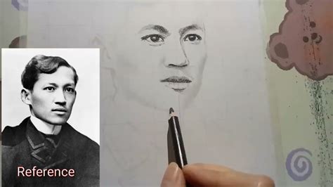 Dr Jose Rizal Portrait Drawing Charcoal Pencil Drawing Youtube
