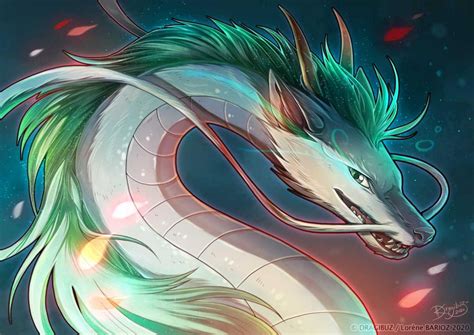 Haku The Dragon By Dragibuz On Deviantart Fantasy Wolf Fantasy Art Haku Spirited Away Dragon