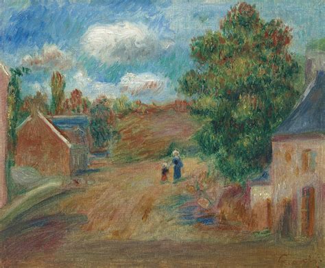 Pierre Auguste Renoir 1841 1919 Paysage Entrée De Village Avec