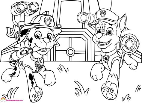 You can download our wonderful coloring pages for your children. Marshall Paw Patrol Coloring Page Chase From Paw Patrol ...