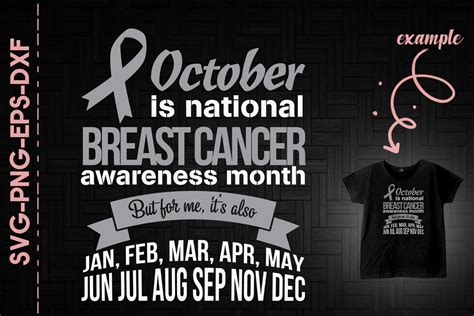 October Is National Breast Cancer By Utenbaw TheHungryJPEG