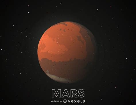 Ilustración Del Planeta Marte Descargar Vector