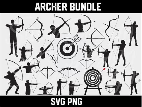 Archer Svg Archer Svg Bundle Archer Png Archer Cut File Etsy Sweden