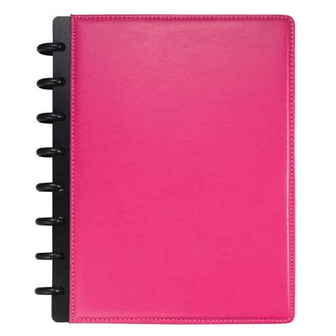 M By Staples Arc Genuine Leather Notebook A4 Pink Winc