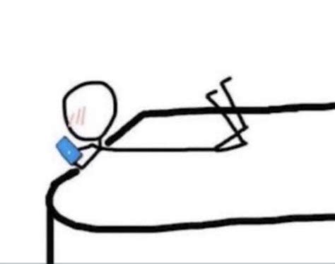 Reactions On Twitter Stick Person Laying On Bed On Belly Feet Kicked