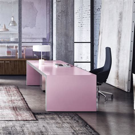 Vogue Executive Pink Desk Pastel Pink Office Desks Sinetica