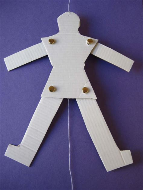 How To Make A Jumping Puppet From Cardboard And String Paper Puppets