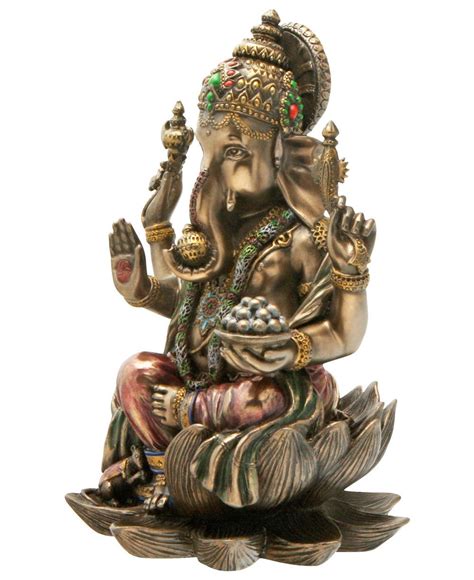 Lord Ganesha Real Bronze Powder Cast Statue