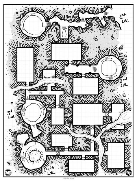 Msjx Map A Small Three Level Dungeon