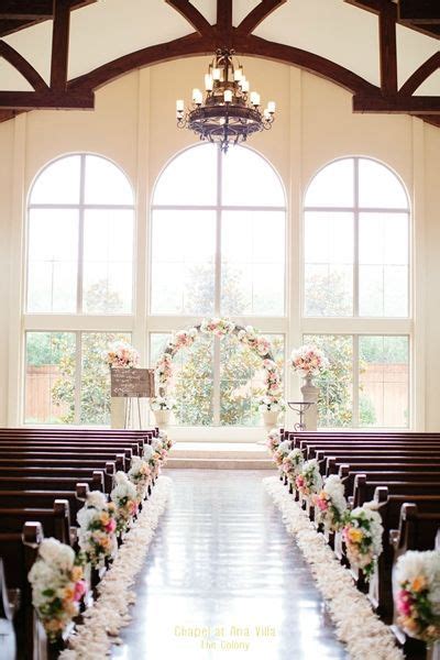 Elegant Church Aisle Wedding Decorations