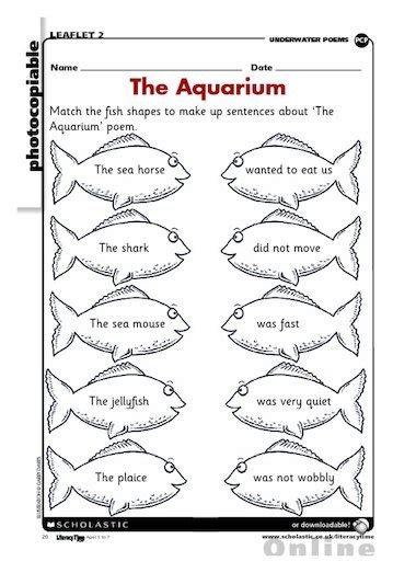 The Aquarium Free Primary Ks1 Teaching Resource Scholastic
