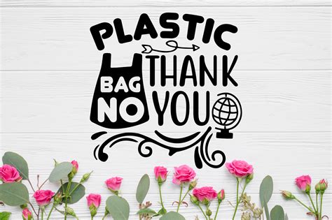 Plastic Bag No Thank You Graphic By Crazy Cat · Creative Fabrica