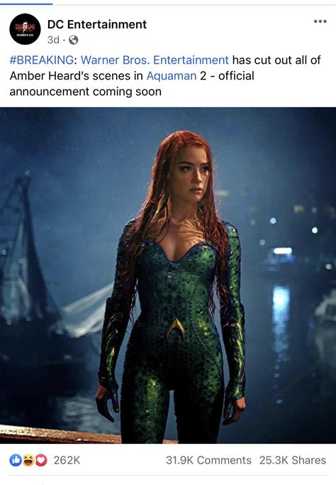 Amber Turd Removed From Aquaman 2 Rjusticeforjohnnydepp