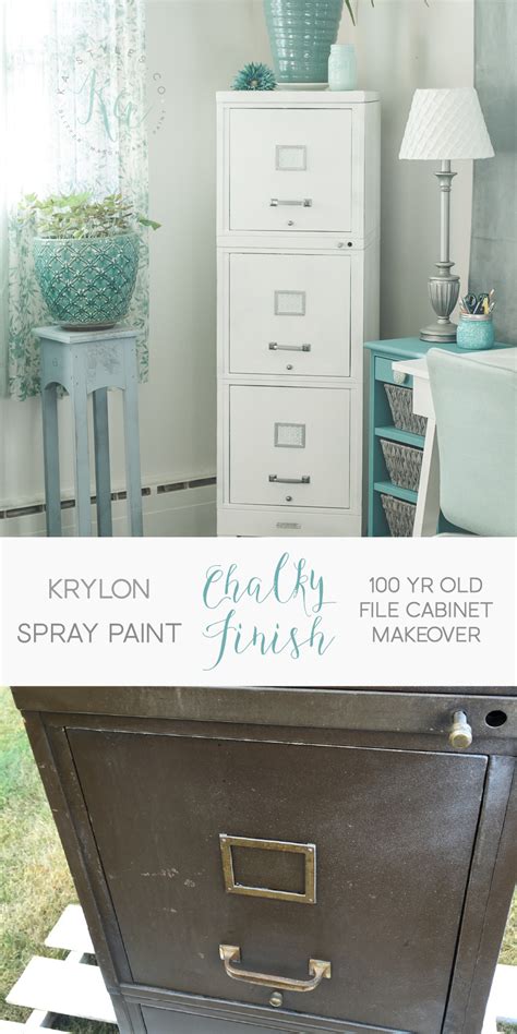 If you choose to paint your cabinet using a roller or paint brush, you can get started from this point. My 100 Year Old File Cabinet Makeover - Sprinkled and ...