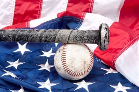 Baseball On American Flag Stock Photo Image Of Patriotic 16256638