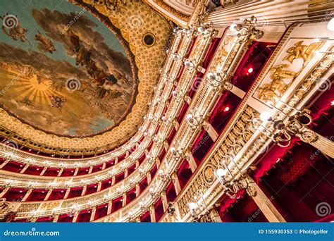 Teatro Di San Carlo Naples Opera House Editorial Stock Photo Image