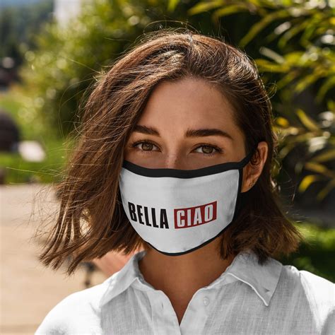 One morning i woke up o bella ciao, bella ciao, bella ciao ciao ciao one morning i woke up and i found the invader. Bella Ciao Mixed-Fabric Face Mask - Print-Tip