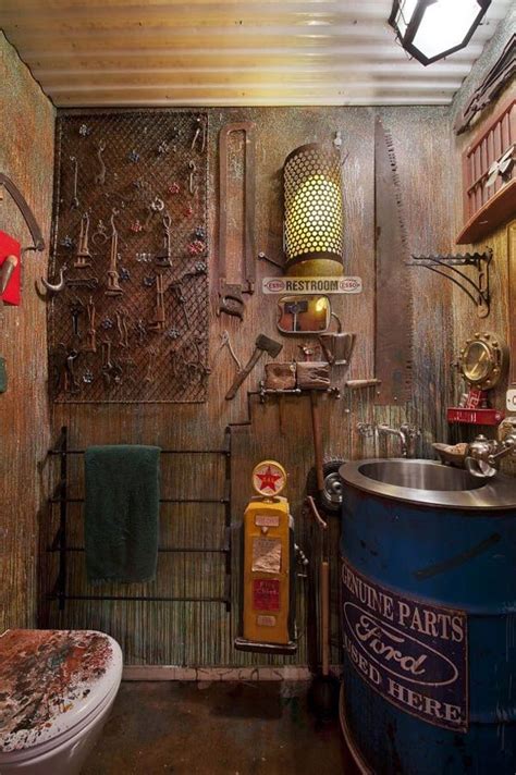 Here are a few ideas for creating a bathroom that will make men want to spend just as much time in there as their female counterparts. Pin on Home decor etc