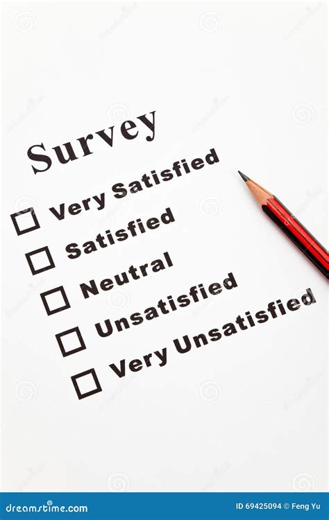 Survey Stock Photo Image Of Checkbox Mark Survey Questionnaire