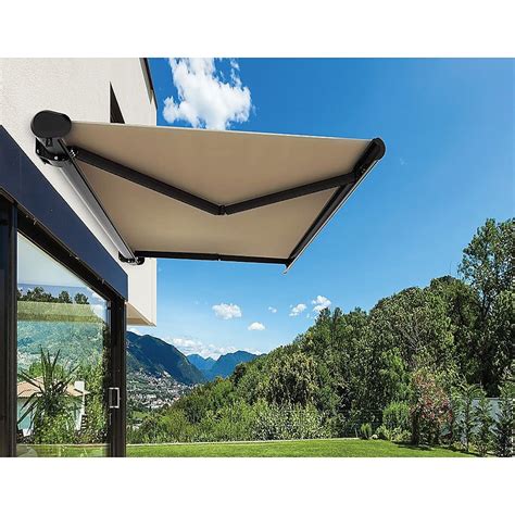 The Bariloche Is A Compact Motorised Full Cassette Folding Arm Awning
