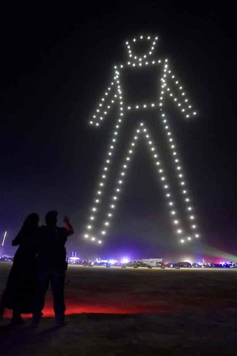 Burning Man Drone Show By Drone Stories