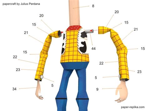 Toy Story Papercraft Sheriff Woody Toy Story Paper Crafts Sheriff