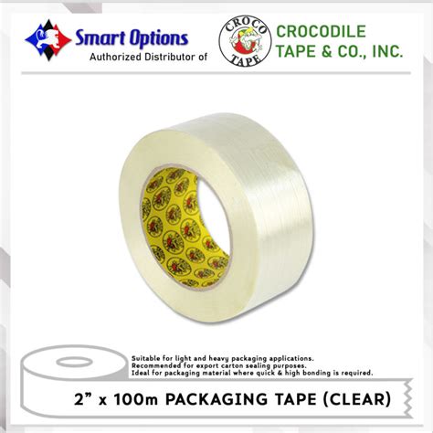 Croco Packaging Tape 2inches X 100m Clear 3 Rolls Lazada Ph