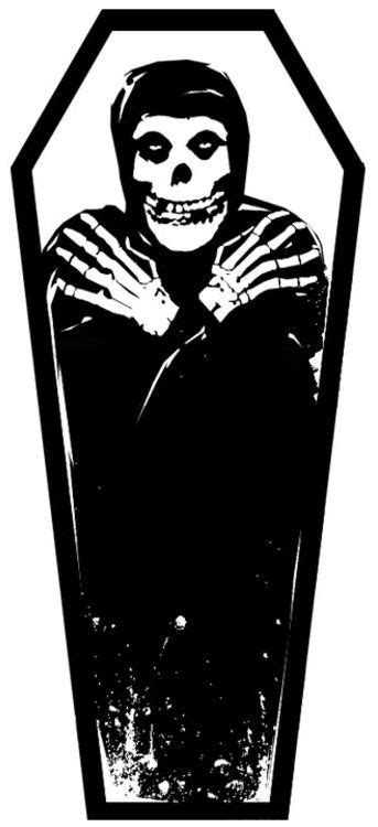 The Crimson Ghost In A Coffin Sure The Misfits Fiend Logo Is