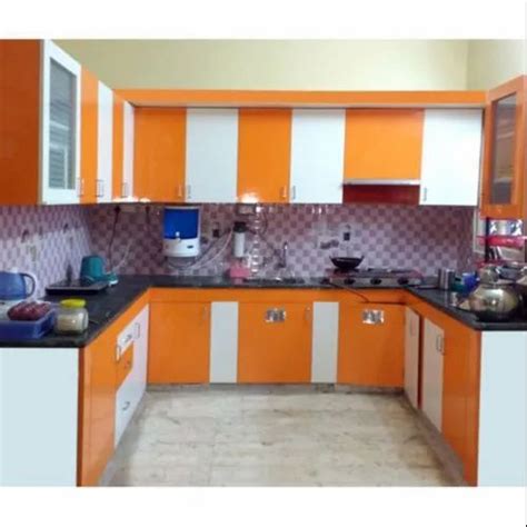 Mdf Cabinet Material U Shape U Shaped Modular Kitchen Kitchen
