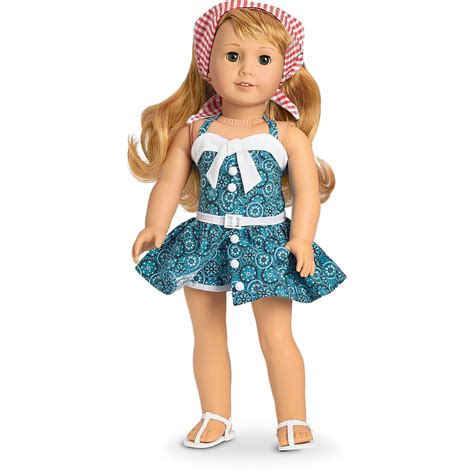 maryellen s vacation playsuit for 18 inch dolls ag american doll clothes girls dollhouse