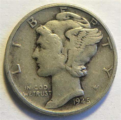 1945 Mercury Dimes Winged Liberty Silver Dime V1p5r1 For Sale Buy Now Online Item 417991