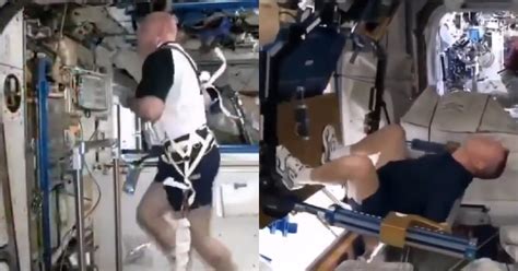No Gravity No Problem Astronauts Show Their Unique Workouts Done In