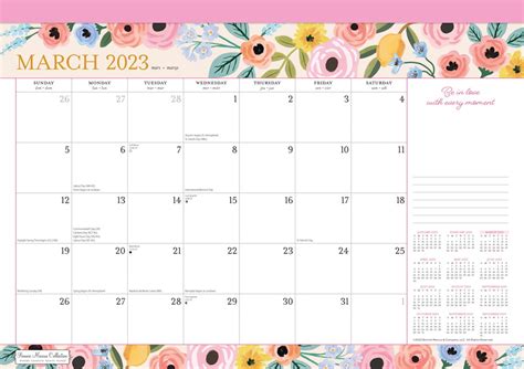 Bonnie Marcus 2023 17 X 12 Inch Monthly Desk Pad Calendar