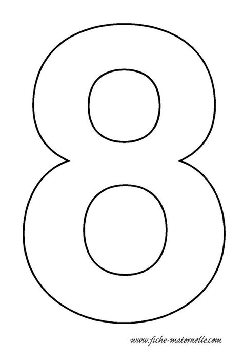 Number 8 Template Crafts And Worksheets For Preschool