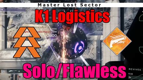 Destiny 2 S13 Master Lost Sector K1 Logistics Soloflawless