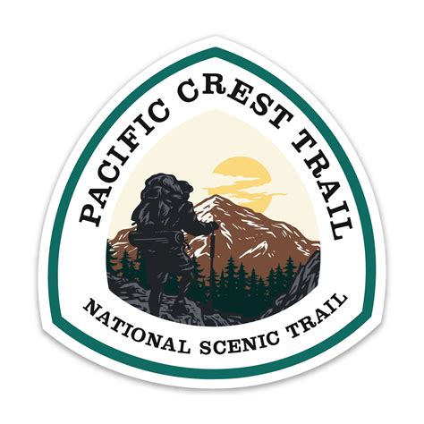 Pct Pacific Crest Trail Sticker Bloom And Wander