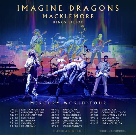 Imagine Dragons Mercury World Tour With Macklemore At Shoreline