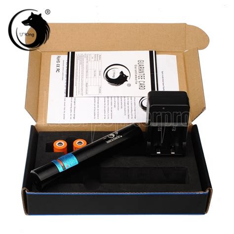 Uking Zq J10 4000mw 473nm Blue Beam Ponto Único Zoomable Laser Pointer