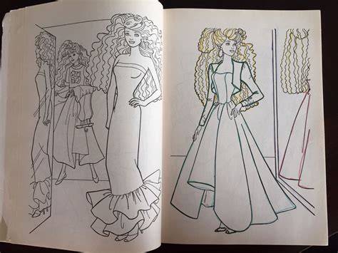 Slikovni rezultat za vintage barbie coloring pages, old, 1994. Barbie Coloring Activity Book Vintage 1991 Beach GOLDEN ...