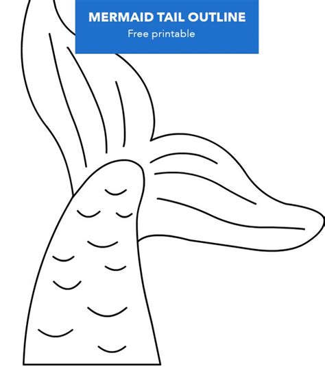 Mermaid Tail Template Printable