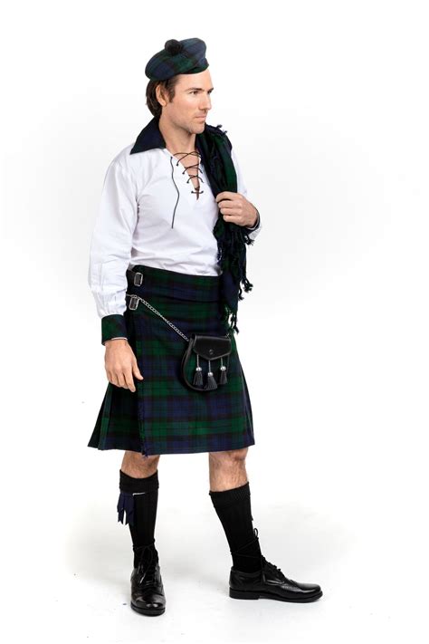 Black Watch Tartan Kilt To Your Exact Liking Right Down To The Finest