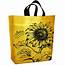 Sunflower Yellow Reusable Shopping Bags  200 Per Pack