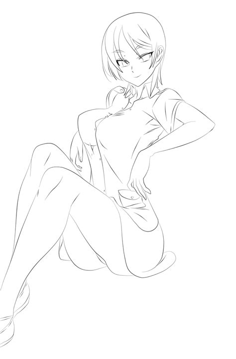 Yuu Lineart By Codegeman On Deviantart Sexy Drawings Sexy Anime Art Art Reference Poses