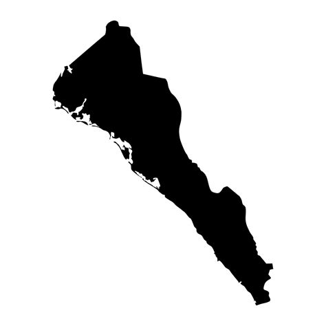 Sinaloa State Map Administrative Division Of The Country Of Mexico