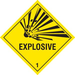 Explosive Hazard Diamond Ssp Print Factory